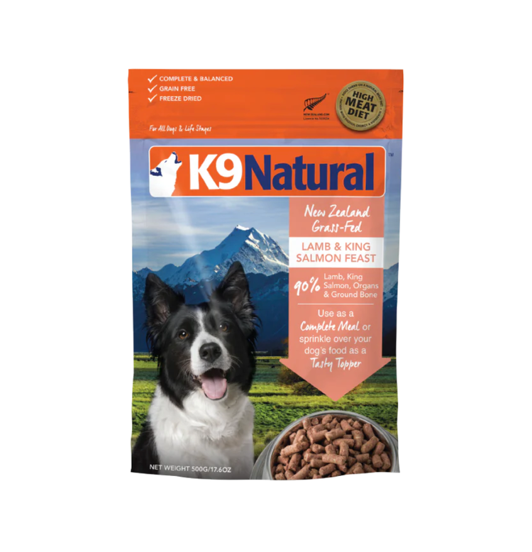 K9 Naturals K9 Natural - Freeze Dried - Lamb & King Salmon Feast - 500g