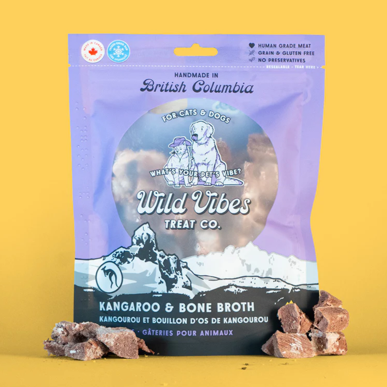 Wild Vibes Treat Co Wild Vibes Treat Co - Kangaroo & Bone Broth