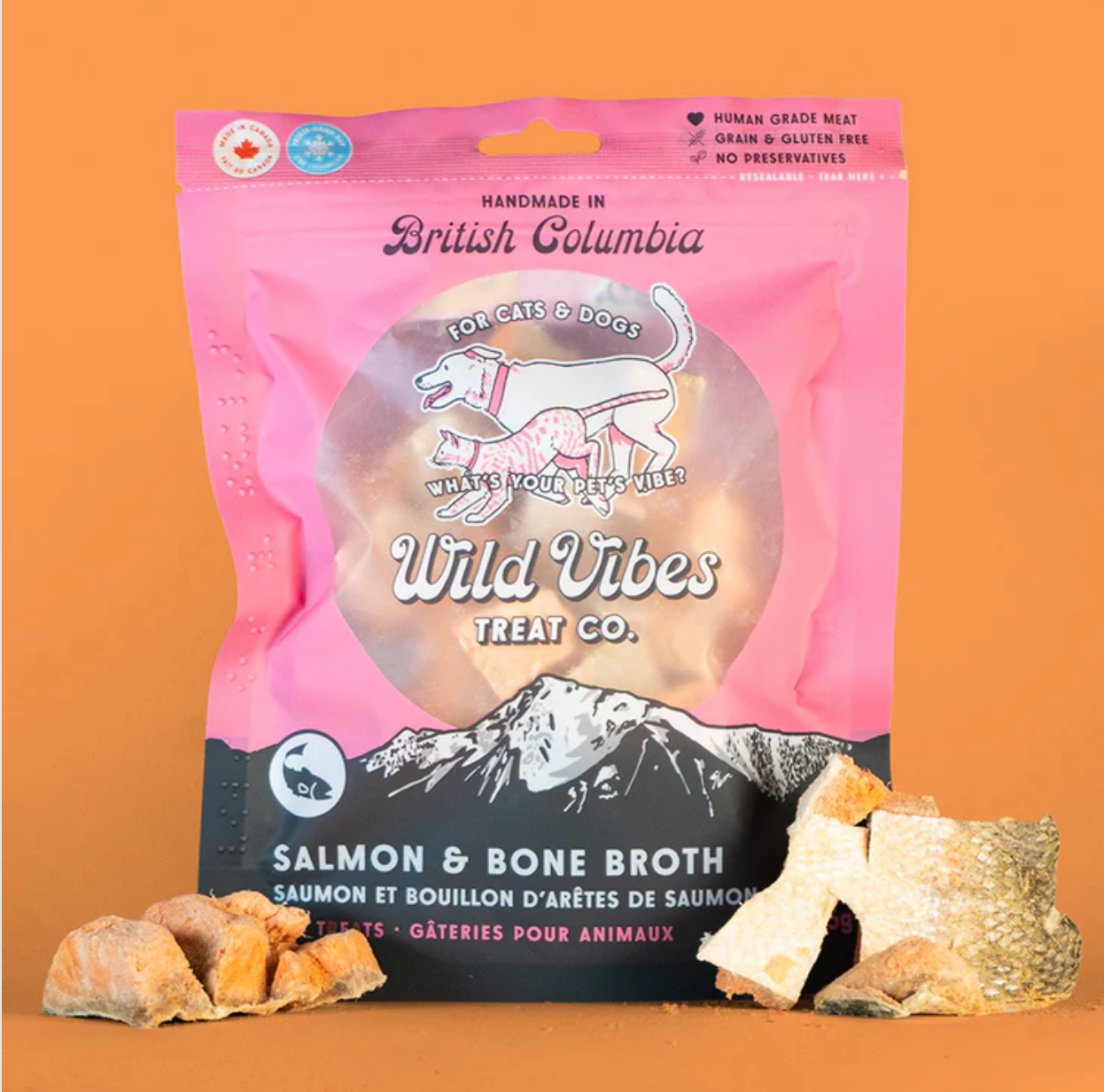 Wild Vibes Treat Co Wild Vibes Treat Co - Salmon Belly & Bone Broth