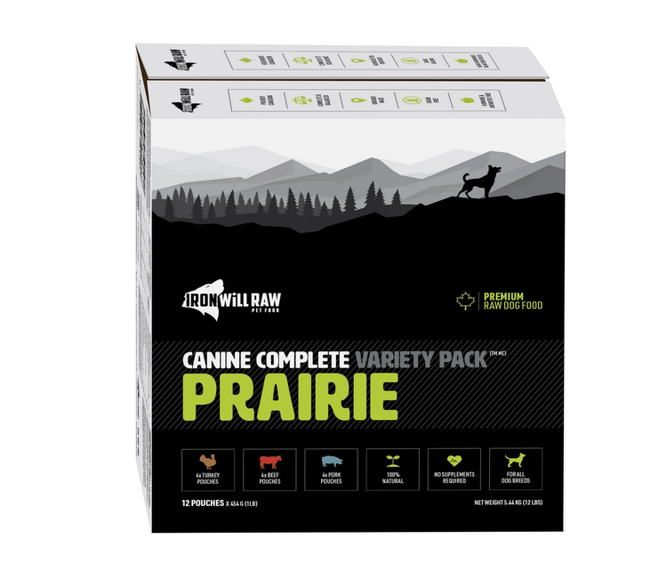 Iron Will Raw Iron Will Raw - Canine Complete - Prairie 12LB