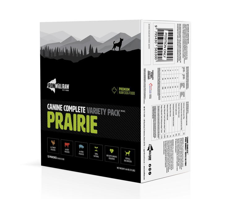 Iron Will Raw Iron Will Raw - Canine Complete - Prairie 12LB