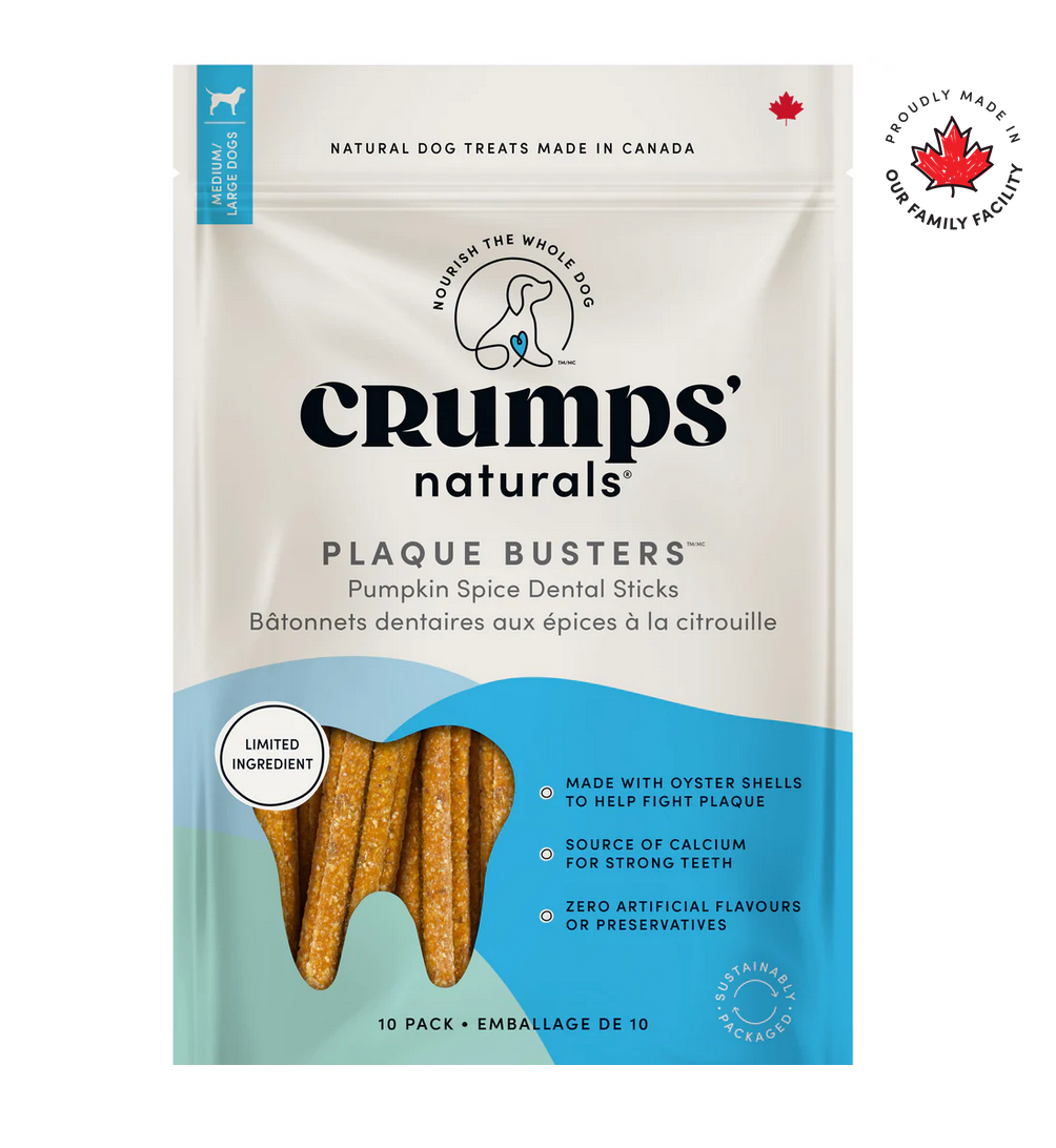 Crumps' Naturals Crumps - Plaque Busters - Pumpkin Spice -  (10pc)
