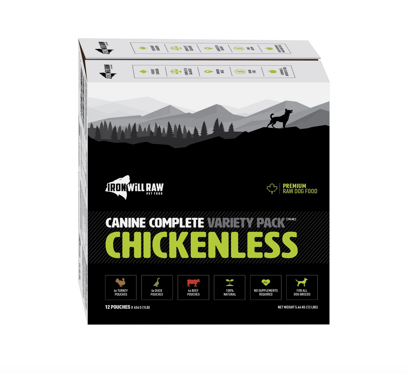 Iron Will Raw Iron Will Raw - Canine Complete - Chickenless 12lb