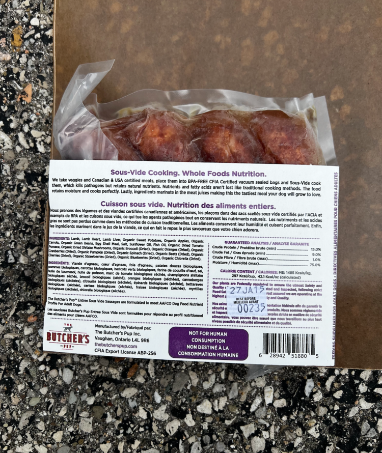 Butcher's Pup Butcher's Pup - Sous Vide - Sausages - Lamb - 1LB