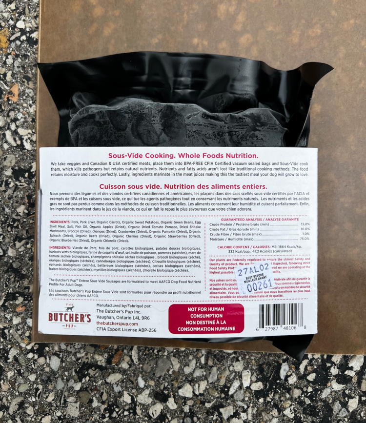 Butcher's Pup Butcher's Pup - Sous Vide - Sausages - Pork - 1LB