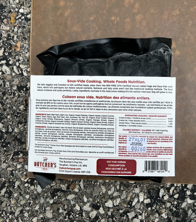 Butcher's Pup Butcher's Pup - Sous Vide - Sausages - Beef - 1LB