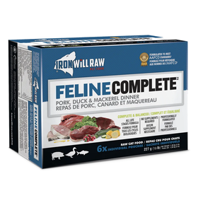 Iron Will Raw Iron Will Raw - Feline Complete - Pork, Duck & Mackerel Dinner 3LB