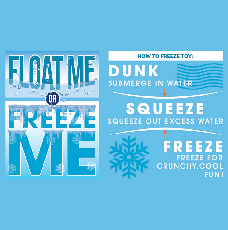 Fou Fou Dog Foufou - Freeze n Float - Fish Rings - Blue