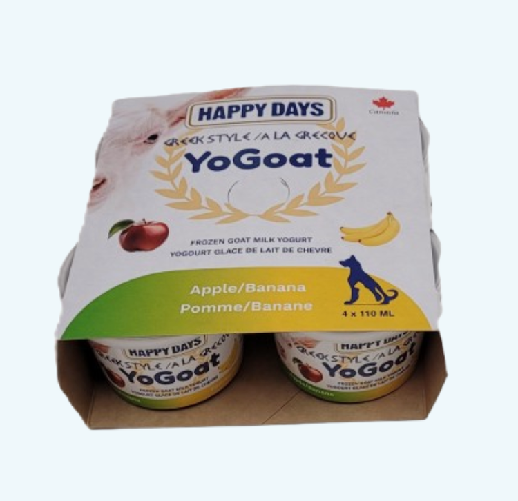 Happy Days Happy Days - Frozen Yo-Goat Greek Yogurt - Apple & Banana - 110ml