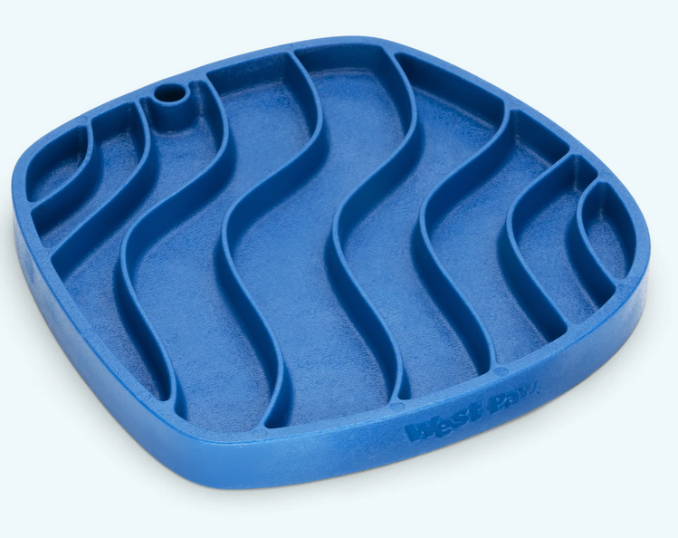 West Paw West Paw - Waves Feast Mat - Marine Blue