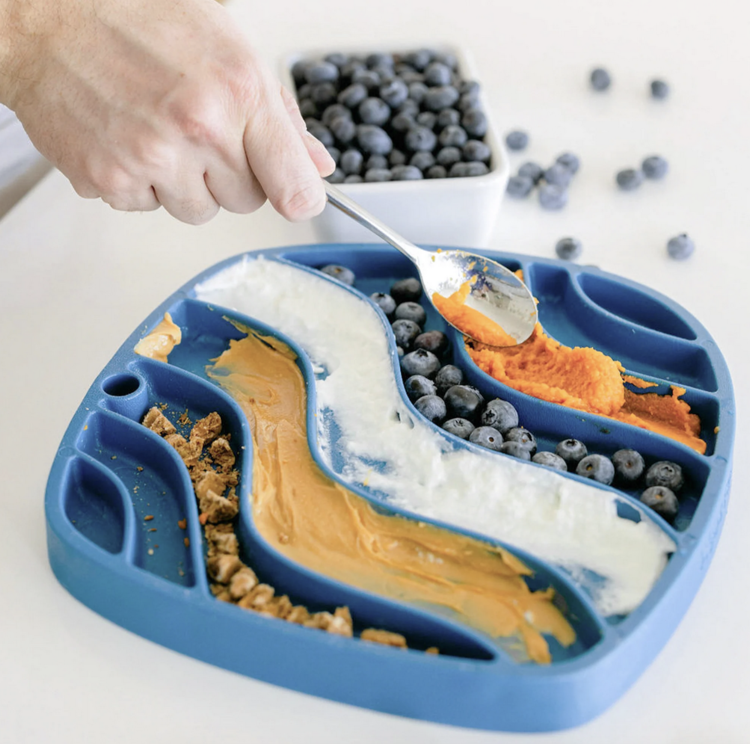 West Paw West Paw - Waves Feast Mat - Marine Blue