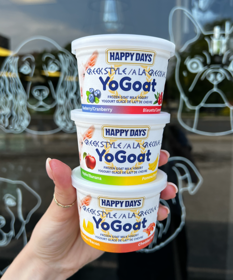 Happy Days Happy Days - Frozen Yo-Goat Greek Yogurt - Apple & Banana - 110ml
