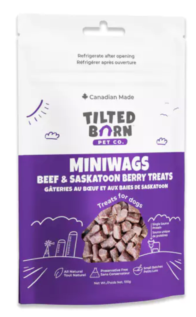 Tilted Barn Tilted Barn - Canadian Beef & Saskatoon Berry Miniwags - 100g