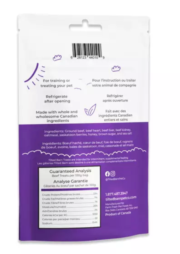 Tilted Barn Tilted Barn - Canadian Beef & Saskatoon Berry Miniwags - 100g