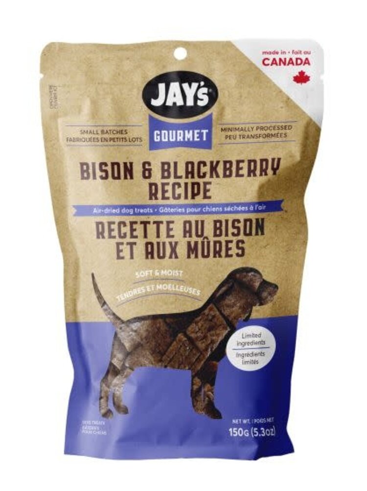 Jay's Gourmet Jay's Gourmet Bison & Blackberry Air-Dried Treats Dog 150g