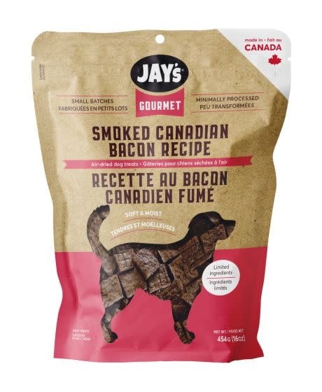 Jay's Gourmet Jay's Gourmet - Smoked Canadian Bacon Air-Dried Treats Dog - 454g