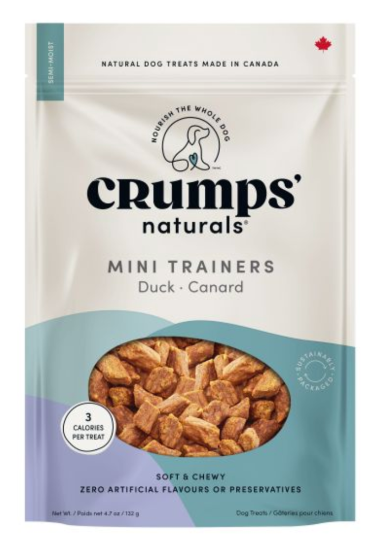 Crumps' Naturals Crumps - Mini Trainers - Duck - Semi Moist Dog - 4.7oz