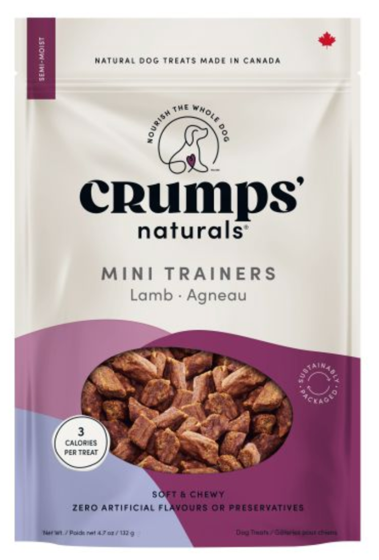 Crumps' Naturals Crumps - Mini Trainers - Lamb - Semi Moist Dog - 4.7oz