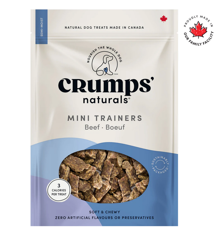 Crumps' Naturals Crumps - Mini Trainers - Beef - Semi Moist Dog - 4.7oz