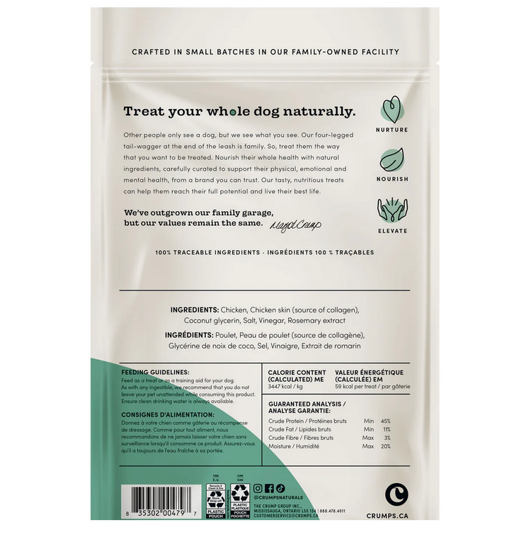 Crumps' Naturals Crumps - Chicken Collagen Jerky - 153g