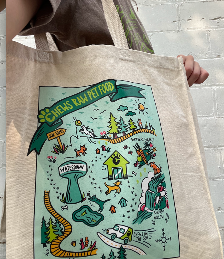 Chews Chews - Tote Bag - Map