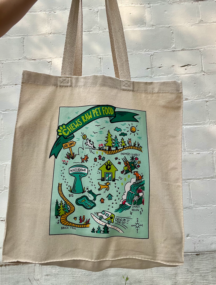 Chews Chews - Tote Bag - Map