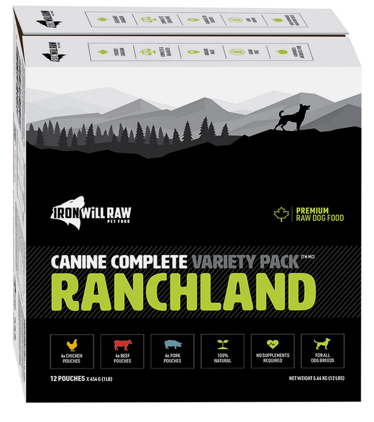 Iron Will Raw Iron Will Raw - Canine Complete - Ranchland 12LB