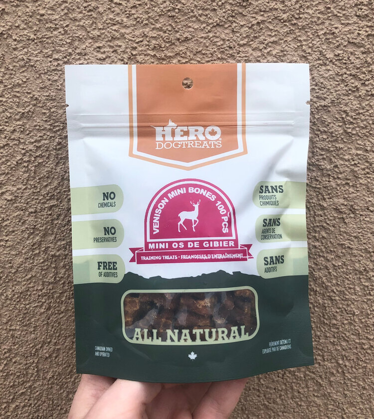 Hero Dog Treats Hero - Venison Mini Bones