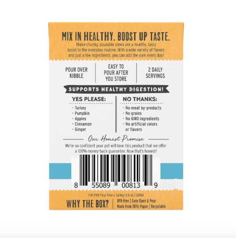 The Honest Kitchen The Honest Kitchen - Pumpkin Pour Over - Turkey Stew