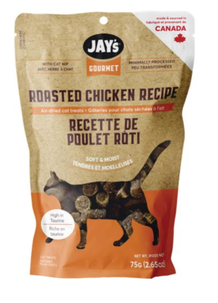 Jay's Gourmet Jay's -  Air-Dried Treats - Cat - Gourmet Chicken 75g