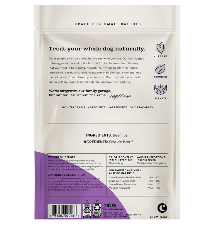 Crumps' Naturals Crumps - Freeze Dried Beef Liver - 155g