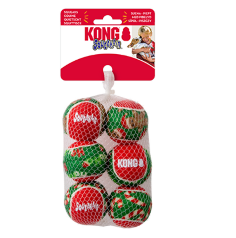 Kong Kong - SqueakAir Balls - Medium (6pk)