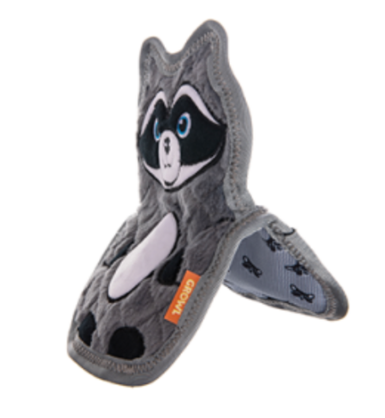 Growl Growl - Flip Floppz - Gray Raccoon