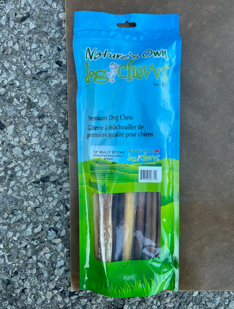 Nature's Own Nature's Own - 12" Bully Stick Multipack - 9pk
