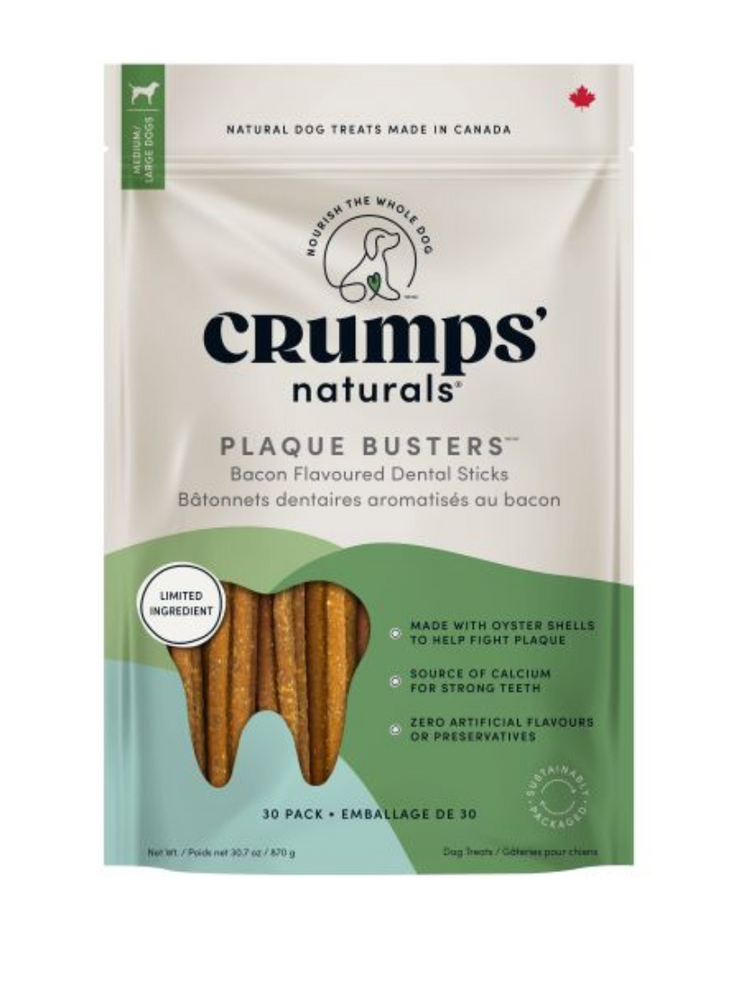 Crumps' Naturals Crumps - Plaque Busters - Bacon - (30pc)