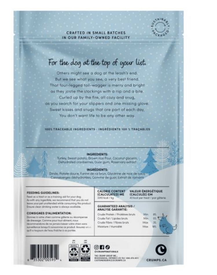 Crumps' Naturals Crumps - Festive Cookies - Turkey Cranberry - 270g