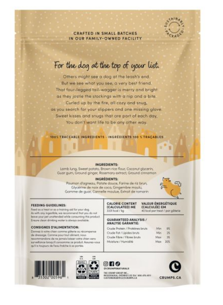 Crumps' Naturals Crumps - Festive Cookies - Lamb & Ginger - 270g