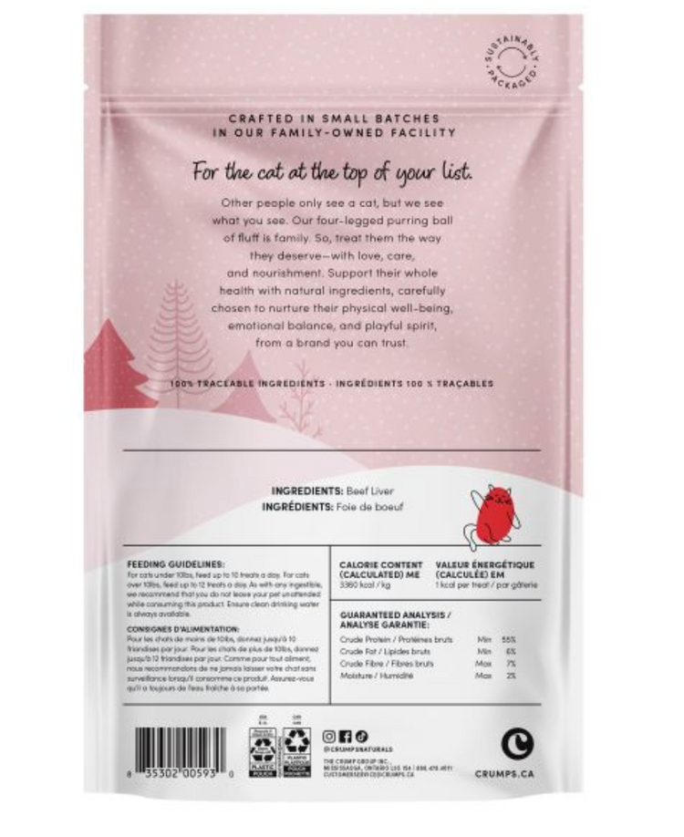 Crumps' Naturals Crumps - Festive Freeze Dried Beef - Cat - 30g
