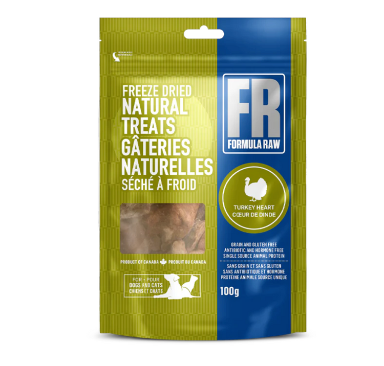 Formula Raw Formula Raw - Freeze Dried - Turkey Hearts - 100g