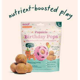 Woof Woof - Refill Pops - PB Birthday Cake - Large