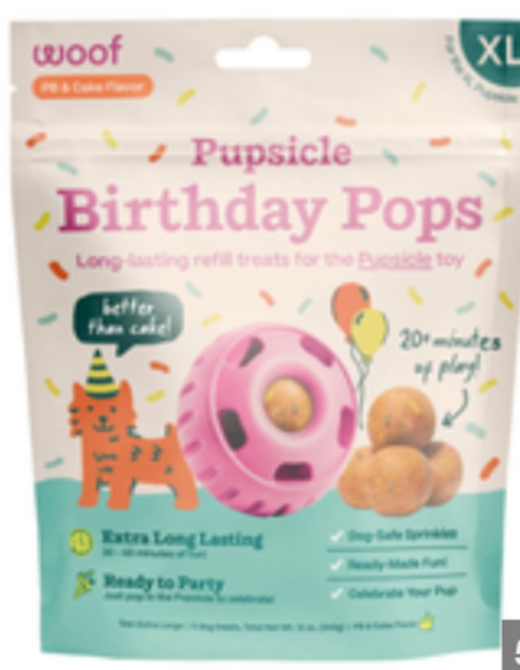 Woof Woof - Refill Pops - PB Birthday Cake - XL
