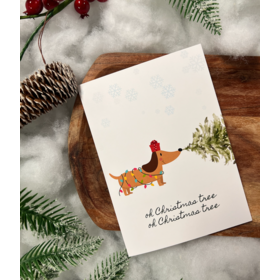 Chews Chews - Holiday Card - Oh Christmas Tree