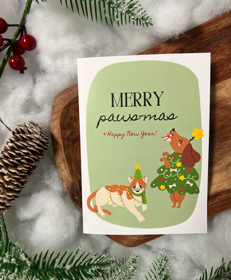 Chews Chews - Holiday Card - Merry Pawsmas