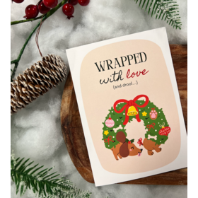 Chews Chews - Holiday Card - Wrapped With Love