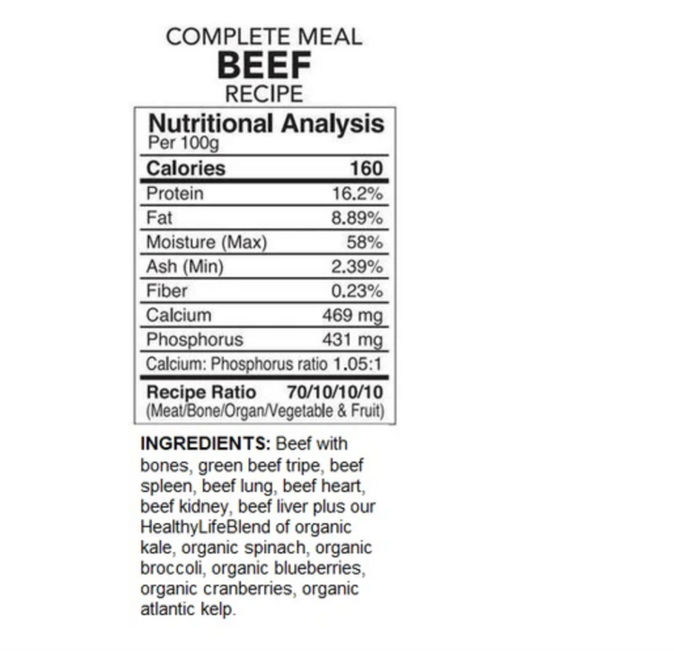 Back2Raw Back2Raw - Complete - Beef 12LB