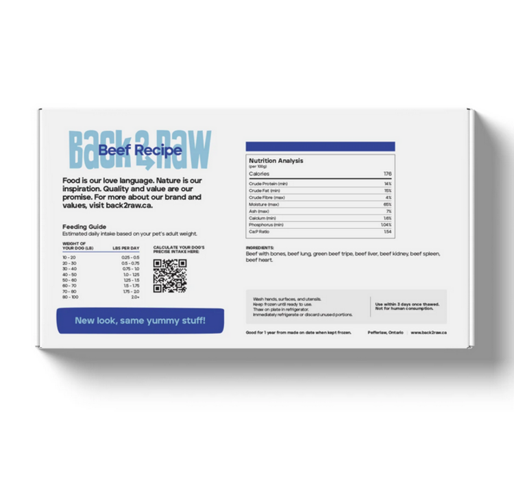 Back2Raw Back2Raw - Basic - Beef 12LB