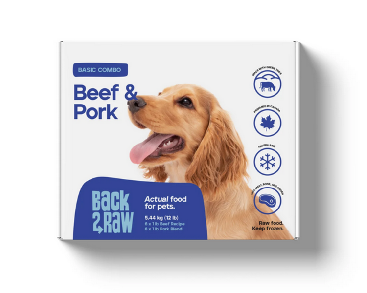 Back2Raw Back2Raw - Basic - Beef & Pork Combo 12LB