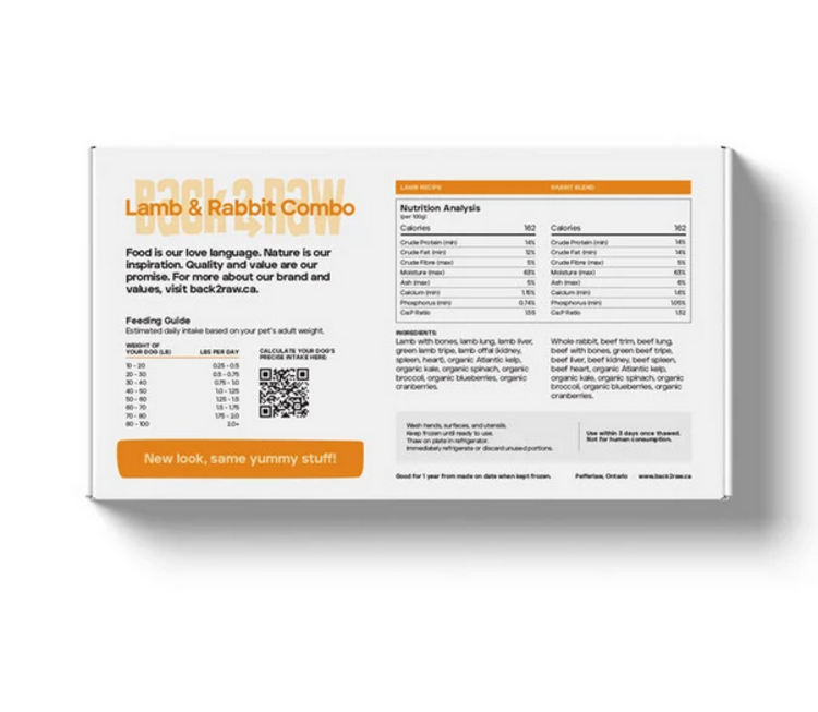 Back2Raw Back2Raw - Complete - Lamb & Rabbit Combo 12LB