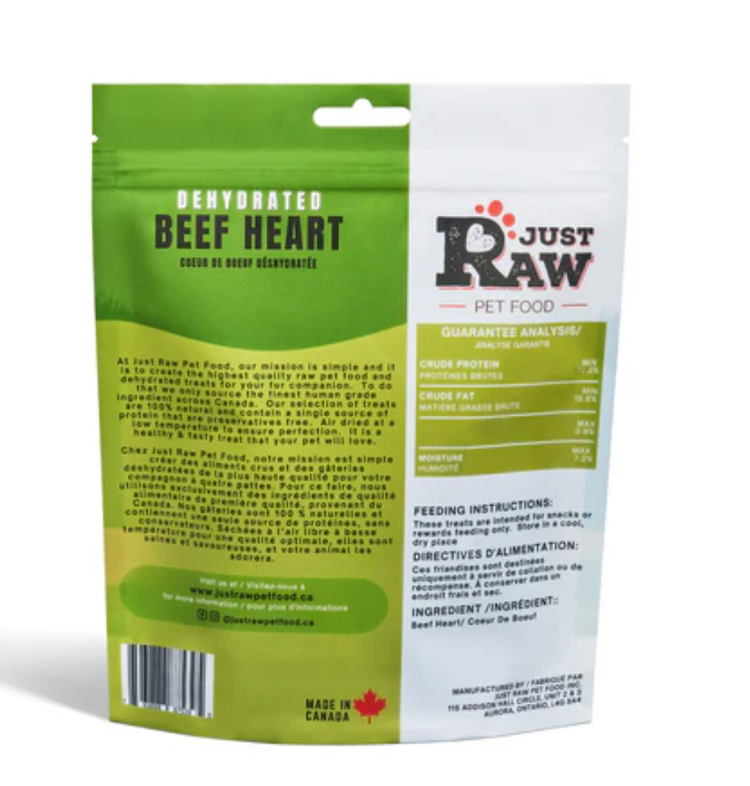 Just Raw Just Raw - Beef Heart - Dehydrated