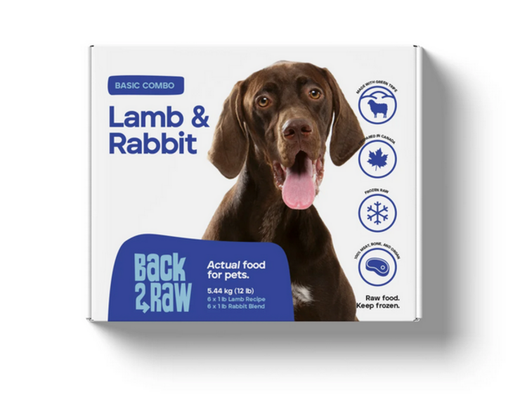 Back2Raw Back2Raw - Basic - Lamb & Rabbit Combo 12LB